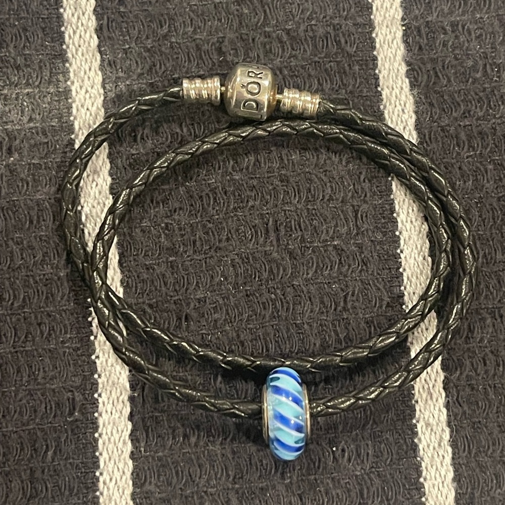 Pandora Blue Glass Charm